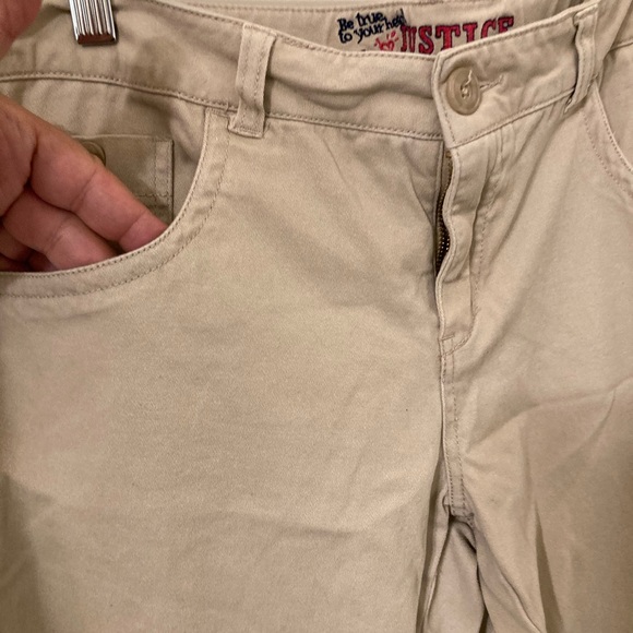 Justice Stretch Jeans. Size 18.5 Tan Khaki Beige Stretch Pants Trousers - Picture 3 of 7